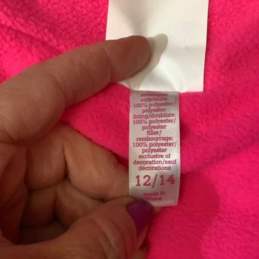 NWT Justice big girls hot pink puffer vest‎